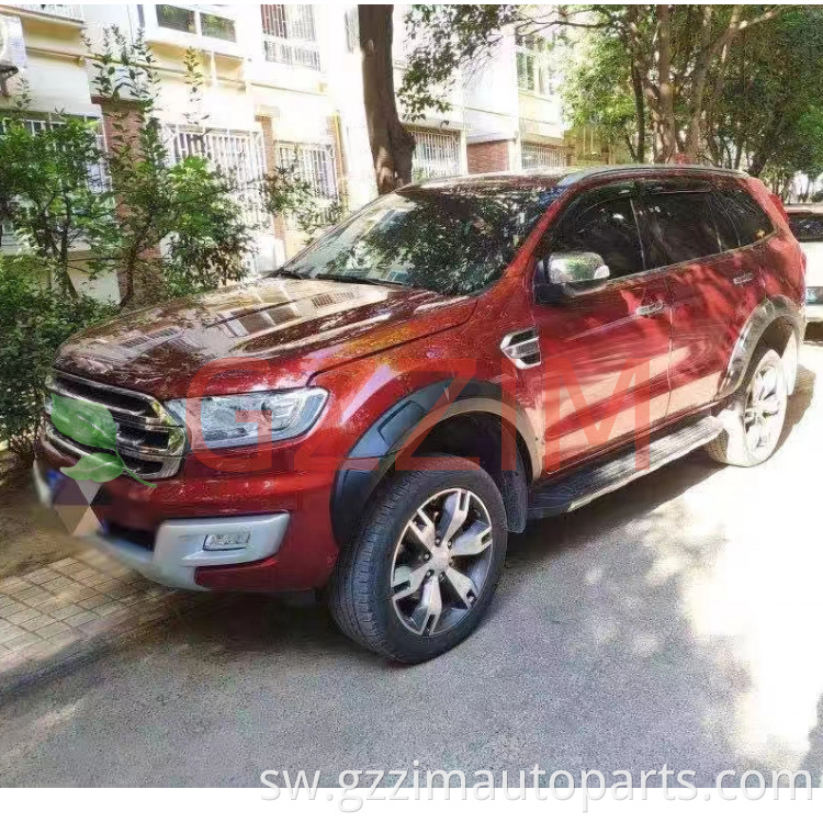 Gurudumu fender flares matope mudguards mfukoni kwa Ford Everest